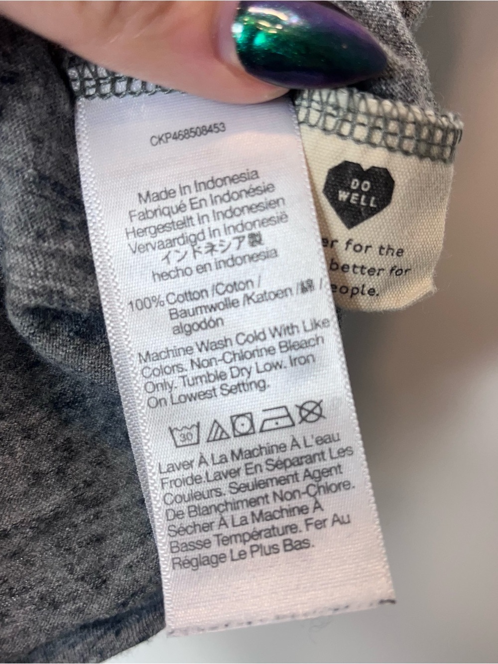 Madewell Gray V-Neck Short Sleeve Tee T-Shirt Basic Burnout Medium Everyday - Picture 4 of 5